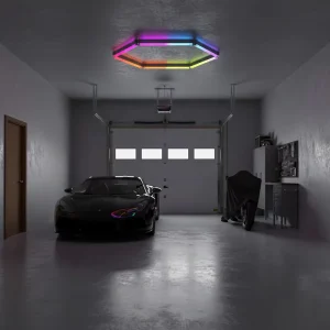 Hexagon Honeycomb Lighting Lamp for Parking Area LED Work Lights for Garage Ceiling and Workshop Luminaires