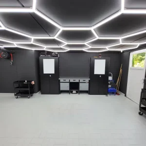 Hexagon LED Retail Store Light Honeycomb Modular Linkable Ceiling Light Commercial Showroom Exhibition Hall Store