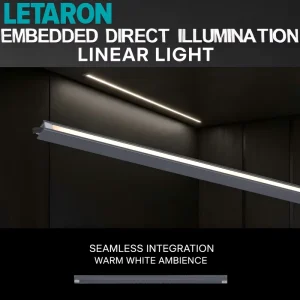 Hidden Mounting 8W/m Linear Lighting Fixture for Under Cabinet Modern LED Strip Light with High CRI 90 and Durable Design