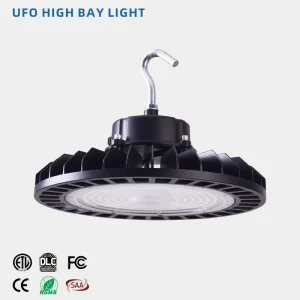 High Bay Light 100W 200W 240W ETL DLC CE Certified IP65 Warehouse Aluminum Alloy CRI 80 36000 Lumens UFO Design