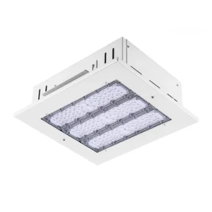 High Bay Light Canopy Light Flood Shed Light for Gas Station Lighting Aluminum Module with IP66 Rating Remote Control CRI 90