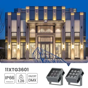 High Bright 25W 36W SMD LED Module Floodlight IP66 Adjustable Color Temp 2200 6000K Lightweight Aluminum Body Garden Landscape