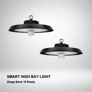 High Bright UFO LED Highbay Light Microwave Sensor Dimmable 150W 200W 240W IP65 Commercial Warehouse Workshop Ceiling Lamp