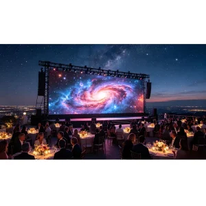 High Bright Waterproof Outdoor Rental LED Screen for Rooftop Gala Dinner Corporate Banquet Night Event Stage Background