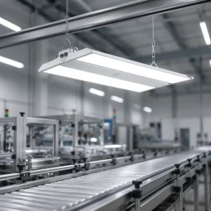 High Brightness 100 150 200W 4CCT Selectable LED Linear High Bay Light for Industrial Factory Workshop Warehouse Lighting