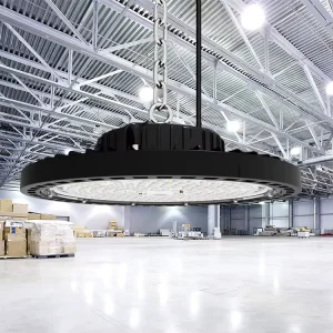 High Brightness 130lm/W 100w 150w 200w Led UFO High Bay Light for Factory Warehouse Industrial Lighting