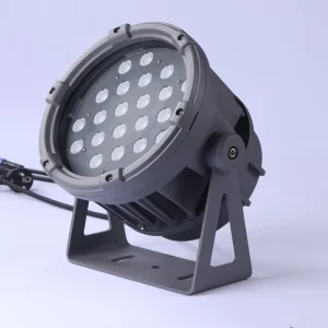 High Brightness 36W Outdoor Facade Lighting IP65 Round LED Floodlight DMX512 for Commercial Industrial Area