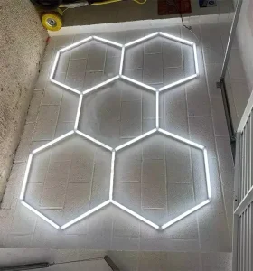 High Brightness 6000K Rectangle Tube Detailing Lighting Parking Garage 5 Hex LED Light