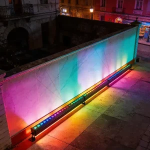 High Brightness 96W RGB 4 in 1 LED Linear Architectural Lighting DMX Controlled Wall Washer AC 100 240V