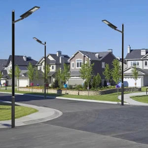 High Brightness All in Two Solar Street Light 30W IP65 Waterproof Outdoor LED Road Lamp for Garden Highway & Parking Lot