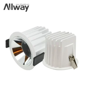 High Brightness Anti Glare Aluminum Housing Spotlight Indoor Home Hotel COB 9watt LED Downlight