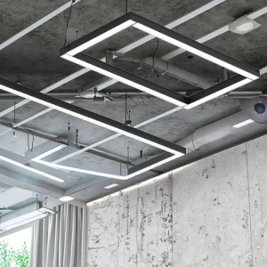High Brightness Commercial LED Linear Downlight Modern Design Plastic Lamp Easy IP65 Rating Warm White Home Office 120 Beam