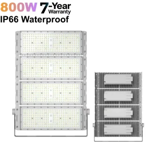 High Brightness Compact IP66 LED Flood Light 800W 7Year Warranty for Outdoor Energy Saving Lighting Industrial Commercial Sports