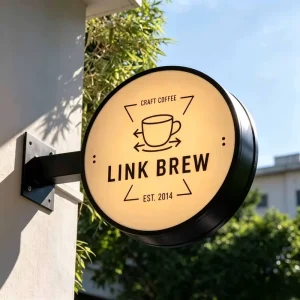 High Brightness Customized Multi Colors Stainless Steel IP65 Coffee Store Advertising Luminous Light Box