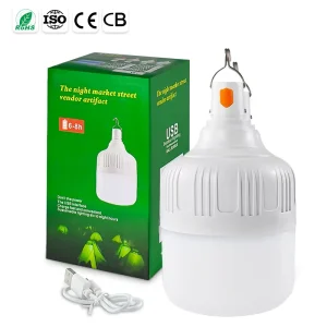 High Brightness Factory Battery LED Emergency Bulb Portable Rechargeable Outdoor Camping LED Emergency Lights Bulb