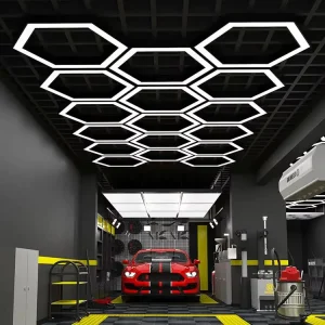 High Brightness Hexagonal LED Ceiling Lights Workshop and Garage Decorative Lighting Parking Garage Luminaires