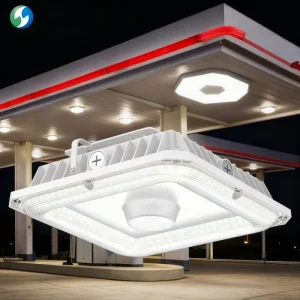 High Brightness IP65 Waterproof LED Canopy Light Energy Saving Aluminum Alloy Gas Station Ceiling Lamp