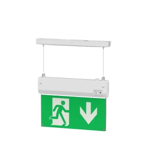 High Brightness LED Fire Emergency Exit Sign Light Plastic 6000K Daylight 3Hrs Emergency Time IP20 Waterproof CE