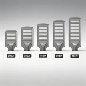 High Brightness Solar Street Light Outdoor Solar Lights IP65 All in One LED Street Light 100W 150W 200W 250W 300W Road Garden