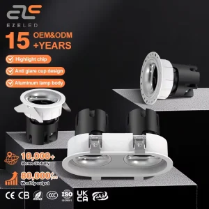 High Brightness Spot Light Aluminum Material for Indoor or Mall Lighting 7W 14W 20W Output Power LED COB Spot Light
