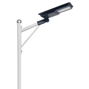 High Brightness Visually Comfortable All in One Solar and AC Powered IP66 Waterproof Street Light for Parking Lots