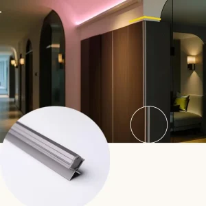High CRI 95 Dimmable Aluminum LED Cabinet Lights Eco Friendly Matte Finish Wall Cladding Corner Edge Accents YB3002PRO 24