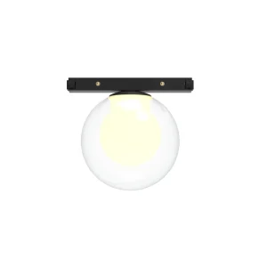 High CRI GU10 Modern Glass Globe 360 Beam Angle Dimmable Anti-Glare Commercial LED Track Flood Light