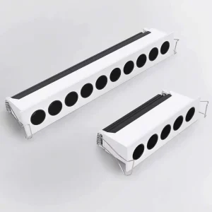High CRI Lumen Low UGR Linear Tube Library Gym Living Room Embedded Anti-Dazzle LED Grille Ceiling Light 3000K 6000K