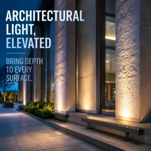 High CRI80 LED Wall Washer Light Anti-Glare Uniform Illumination Precision Optical Lens Design for Museum Art Gallery Lighting
