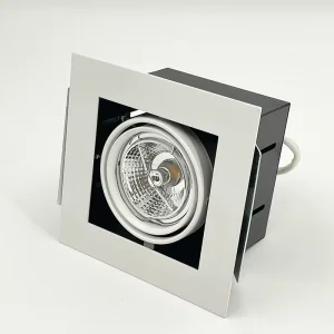 High Color Rendering LED Spot Light Modern Iron Ceiling Downlight Anti Glare Cob Grille Embedded Deep Cup