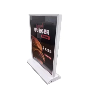 High Definition A4 LED Illuminated Sign Double Sided Rechargeable Tabletop Billboard for Office Indoor 3D Decoration