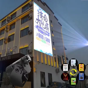 High-Definition LED Outdoor Advertising Lights Multi-Picture Pattern 240W Logo Projection Four-Picture Light Advertisement Light