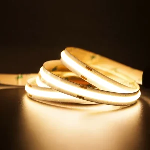 High Density 504 LEDs Smart Addressable COB Flexible LED Strip Light 24V Voice Control Multi-Mode Control High CRI 95 Dimmable