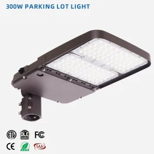 High Efficiency 300W Power Selectable LED Street Light Water proof Outdoor Aluminum ETL DLC Shoebox Outdoor Parking Lot Light