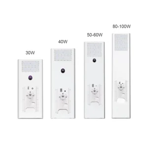 High Efficiency 50W Integrated Solar Street Light Dusk to Dawn LiFePO4 IP65 Warranty for Village RoadandResidential Area