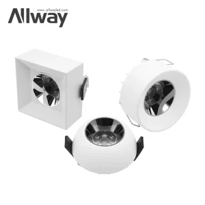 High Efficiency Modern Aluminum Minimalist Dimmable Anti Glare Indoor 12W LED Spotlight
