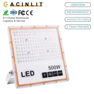 High-Efficiency Slim LED Flood Light for Sports Field Area IP65 Waterproof
