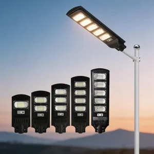 High Efficiency Solar Panel Lights Brightness Street Light Outdoor Integrated Lamp Remote LED Lighting For Road Garden 50W 250W