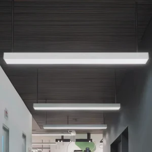 High Efficiency Tri color UGR19 4ft Linear Tube Fixture Surface Mounted LED Batten Light 1200mm Commercial Office Variable