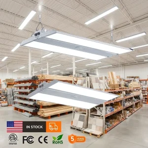 High Efficient Industrial Linear High Bay 3CCT Adjustable LED Warehouse Light for Gymnasiums Workshops Garages Shop Lighting