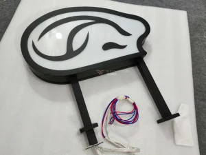 High End Durable Black Powder Coated Steel Frame Outdoor Rated Custom Advertising LED Light Box