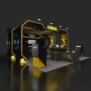 High End Exhibition Booth Reusable Modular Exhibition Stand 20x20ft Custom Design Trade Show Booth