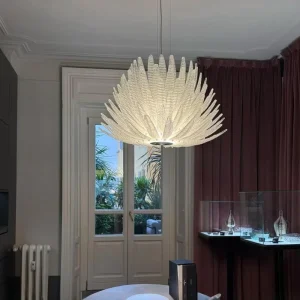 High End French Style Murano Glass Chandelier Eye Protecting Nordic Light for Living Room Dining Room Pendant Light