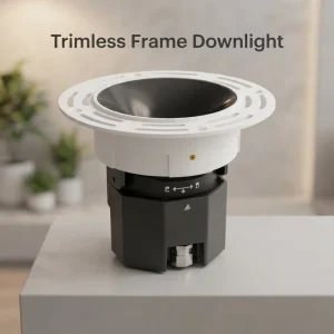 High End LED Downlight Premium Anti-glare Trimless Frame Commercial LED Downlight De LED Empotrado