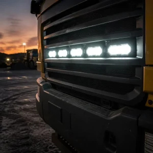 High Intensity 4LED Grill Warning Light Head SAE J595 White Alternating Strobe Safety Perimeter Lamp for Airport Tow Tractor