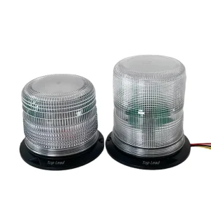 High Intensity White Emergency Flash Beacon 4″ 6″ PC Lamp Housing Xenon Spiral Tube Strobe Lamp Mining Heavy Truck Warning Light