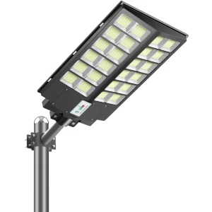 High Light Efficacy IP65 Commercial Grade 130LMW Outdoor Waterproof LED Solar Street Light with 20000mAh Battery