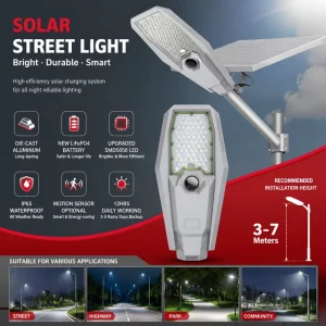 High Lumen 200W-600W MJ-XJ903 IP65 LED Outdoor Solar Light with Remote for Road Farm Warehouse Rural Areas Lighting