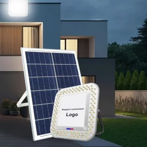High Lumen 40W 300W LED Solar Flood Light with IP65 Rating 6000K Daylight for Garden Outdoor and Flooded Areas
