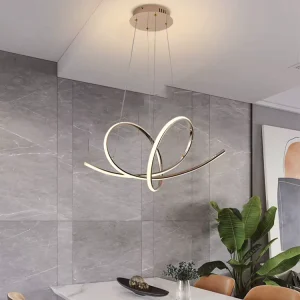 High Lumen Adjustable Modern Round Ring Hanging Ceiling Fixture Drop Lamp Lobby 108W LED Pendant Light Chandelier